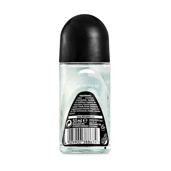Desodorante roll-on invisible black & white Nivea men 50 ml 3
