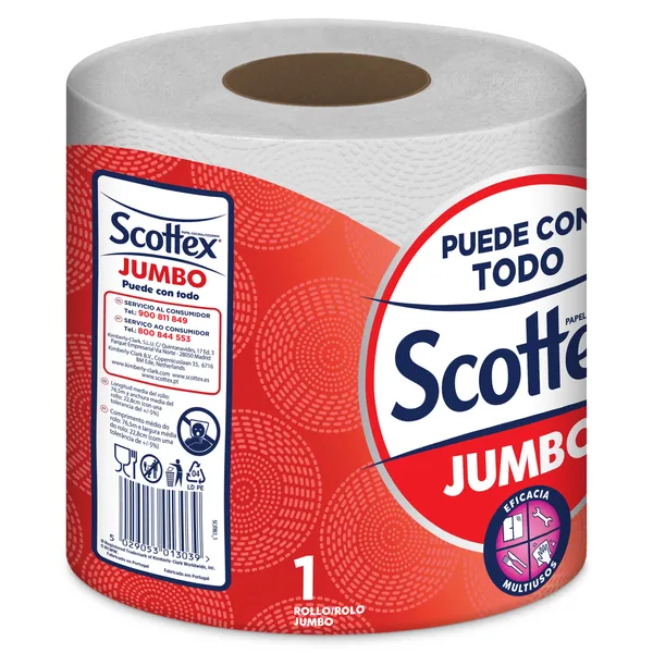 Papel de cocina jumbo Scottex bolsa 1 unidad 4