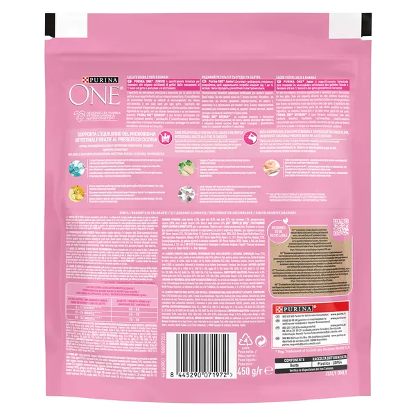 Alimento para gatos junior Purina ONE 450 g 3