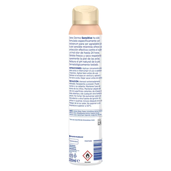 Desodorante antitranspirante piel sensible Sanex spray 200 ml 2