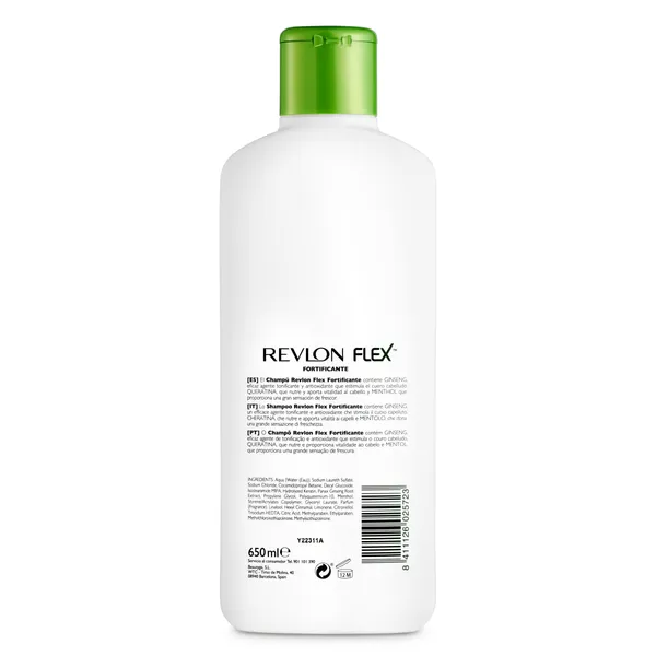 Champú con keratina fortificante Flex 650 ml 3