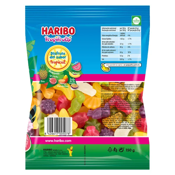 Golosinas tropifrutti Haribo 150 g 3
