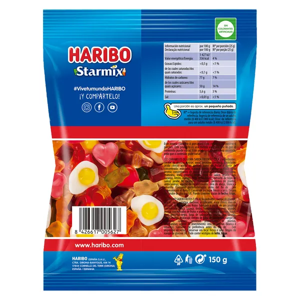 Golosinas starmix Haribo bolsa 150 g 3