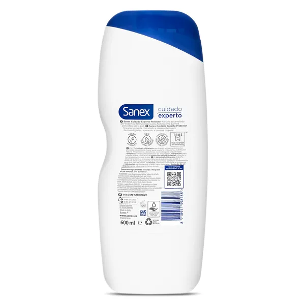 Gel de ducha piel muy seca cuidado experto Sanex botella 600 ml 2