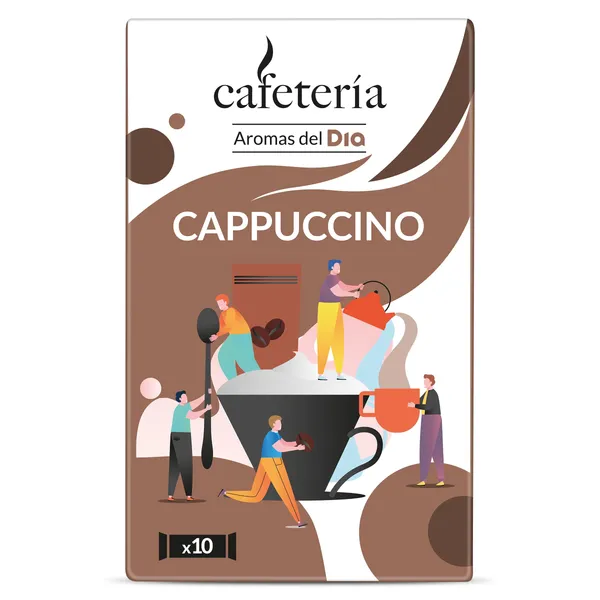 Café soluble cappuccino Dia Cafetería caja 125 g 2