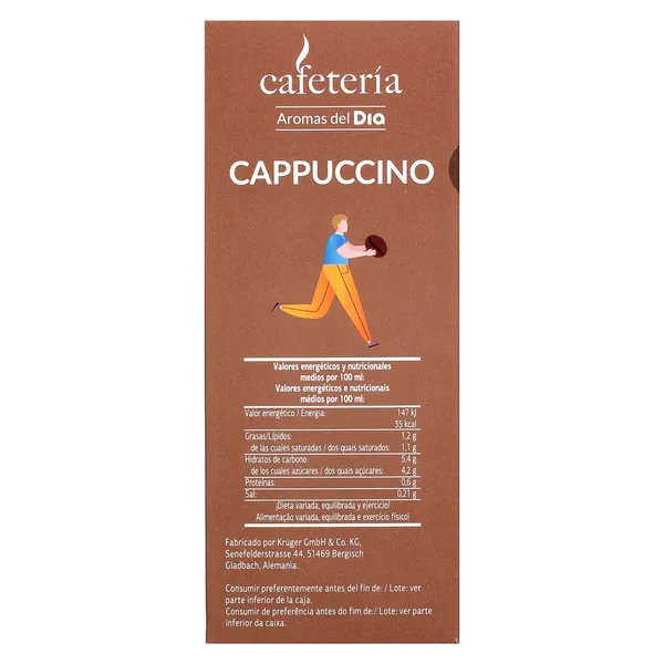 Café soluble cappuccino Dia Cafetería caja 125 g 4