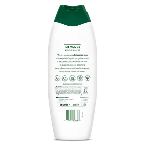 Gel de ducha almendra y leche Palmolive NB botella 600 ml 2