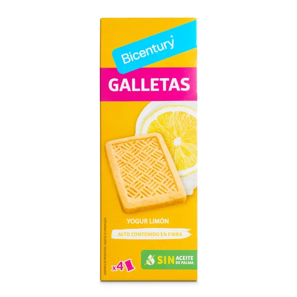 Galletas sabor yogur con limón Bicentury caja 160 g 2
