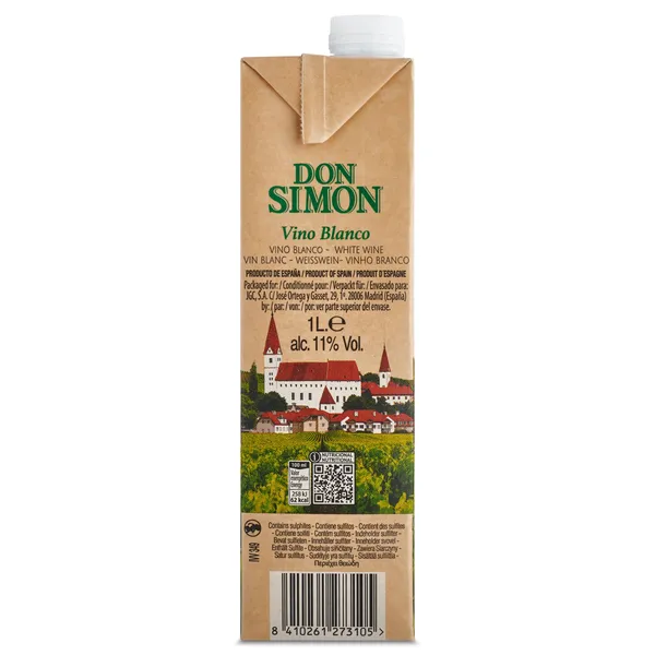 Vino blanco Don Simón brik 1 L 4
