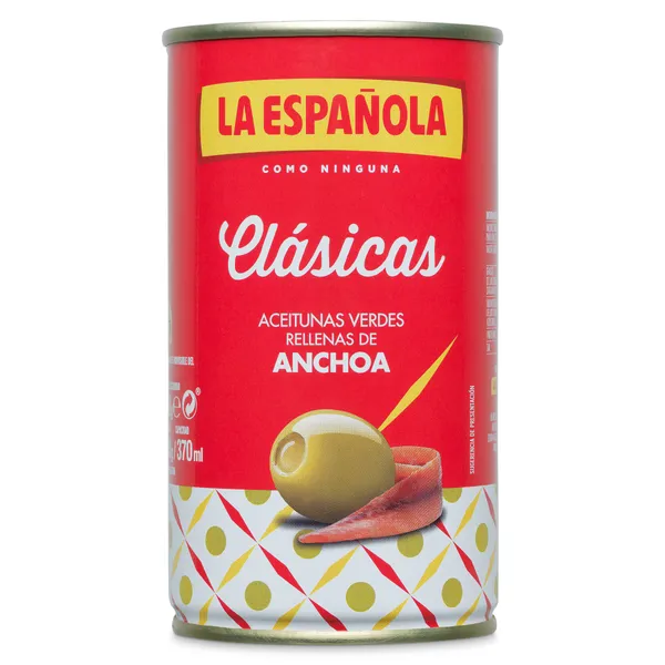 Aceitunas rellenas de anchoa La Española 150 g 2