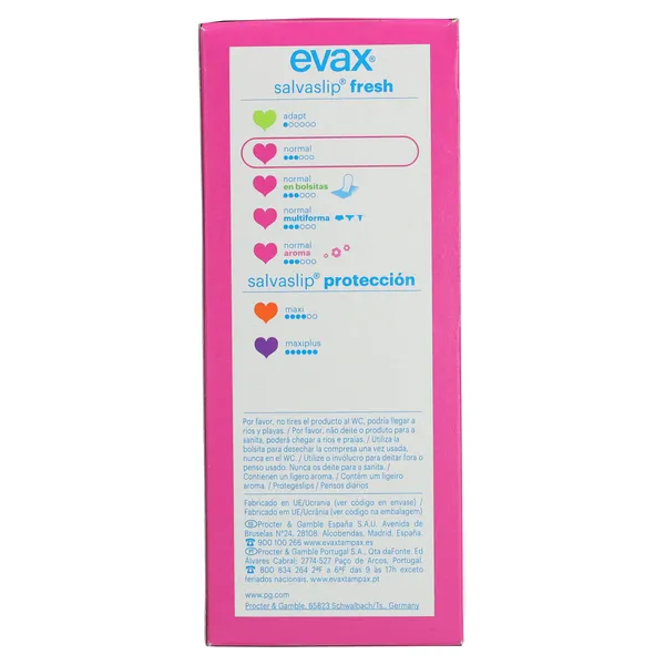Protegeslips fresh normal Evax caja 50 unidades 3