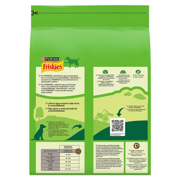 Alimento para perros adultos con aves y verduras Friskies bolsa 3 Kg 4