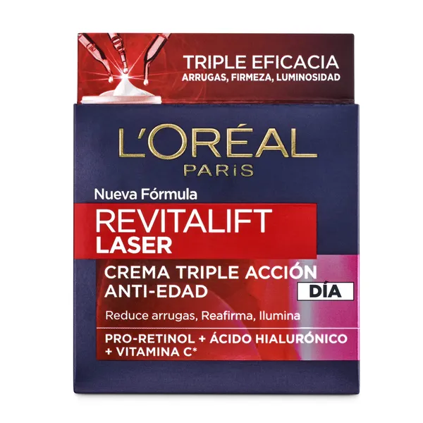 Crema de día triple acción antiedad L'Oréal frasco 50 ml 2