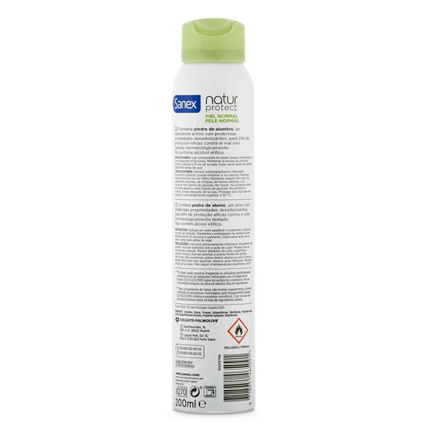 Desodorante piedra de alumbre Sanex Natur Protect spray 200 ml 2