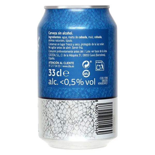 Cerveza sin alcohol Dia Ramblers 33 cl 3