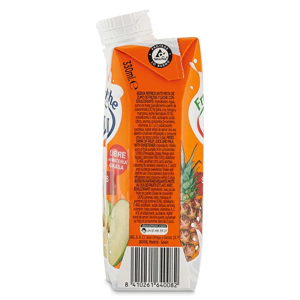 Bebida de zumo de frutas y leche tropical Don Simón brik 3 x 330 ml 4