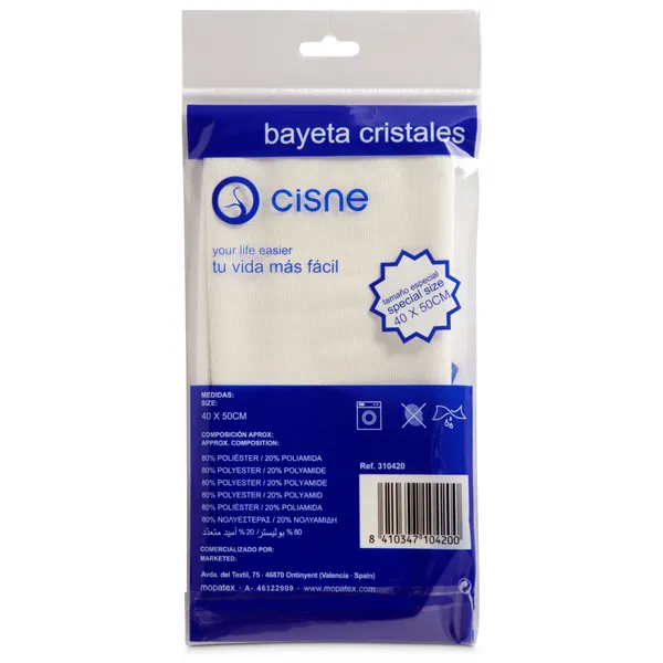 Bayeta microfibra especial cristales Cisne bolsa 1 unidad 2