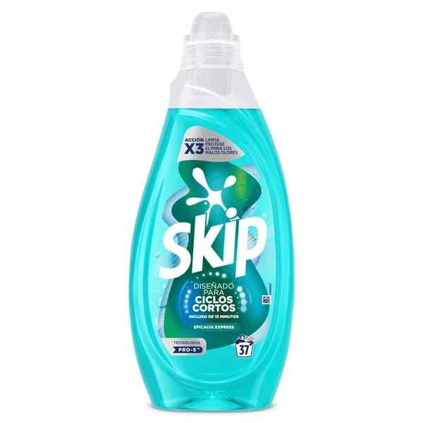 Detergente líquido para ciclos cortos Skip 37 lavados 2
