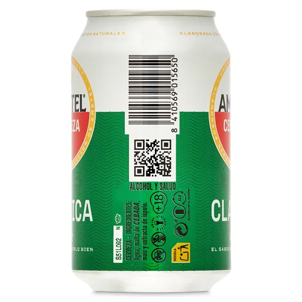Cerveza clásica Amstel lata 33 cl 2