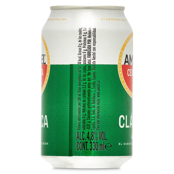 Cerveza clásica Amstel lata 33 cl 3