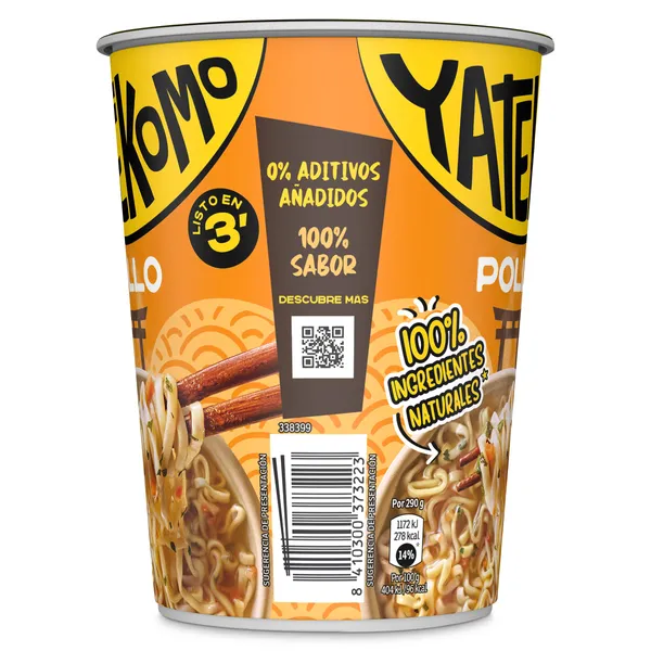 Noodles de pollo Gallina Blanca Yatekomo 60 g 3