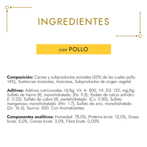 Alimento para gatos con pollo Gourmet 85 g 3