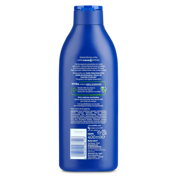 Body milk nutritivo cuidado intensivo piel seca/muy seca Nivea botella 400 ml 2