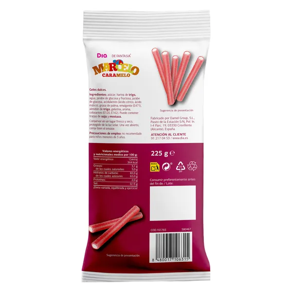 Tronquitos pica relleno Dia Marcelo Caramelo 225 g 3