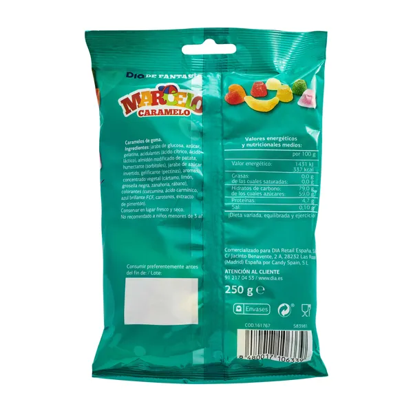 Golosinas surtidas Marcelo Caramelo de Dia bolsa 250 g 2