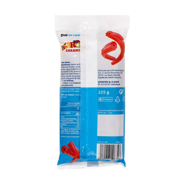 Regaliz rojo torcidas Dia Marcelo Caramelo 225 g 4