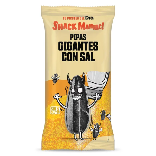 Pipas gigantes con sal Dia Snack Maniac 200 g 2