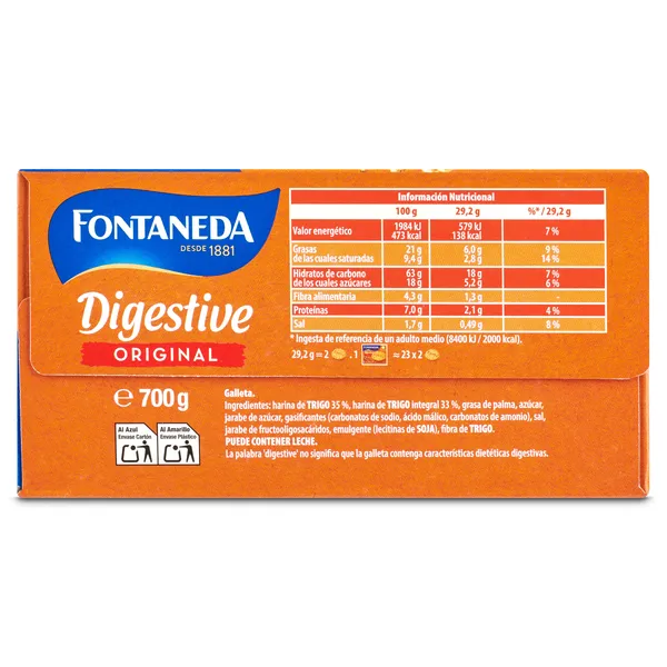 Galletas digestive original Fontaneda caja 700 g 3