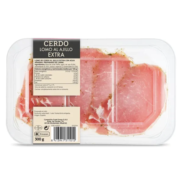 Lomo de cerdo al ajillo Selección de Dia 300 g 5