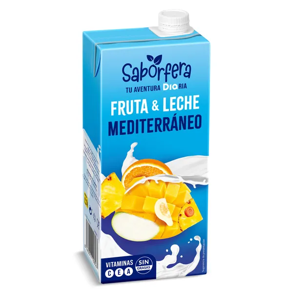 Bebida de fruta y leche mediterráneo Dia Saborfera 1 L 3