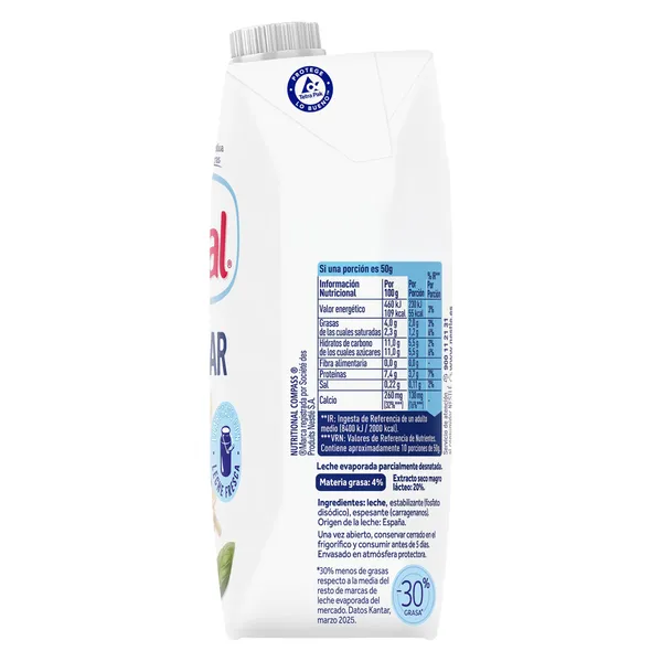 Leche evaporada Ideal brik 525 g 4