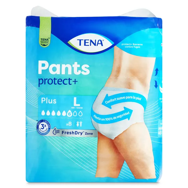 Pants de incontinencia plus talla L Tena bolsa 8 unidades 2