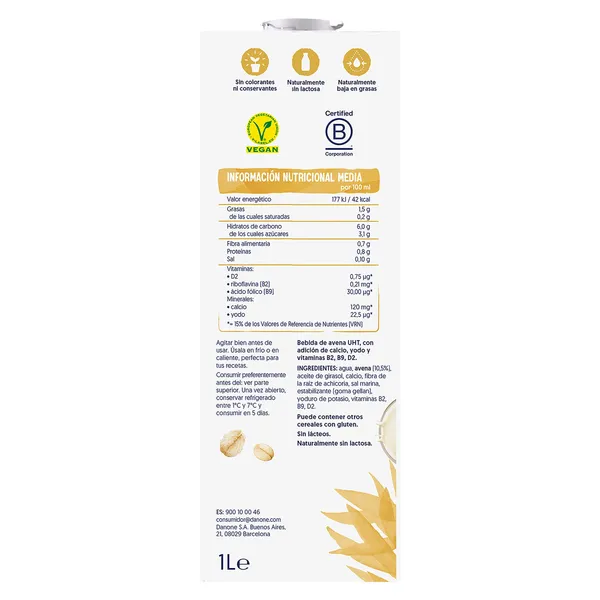 Bebida de avena Alpro 1 L 3