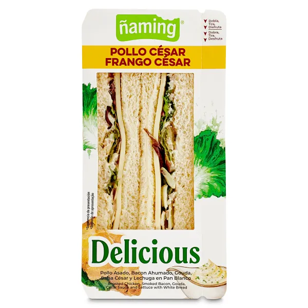 Sándwich con pollo César Ñaming 200 g 2