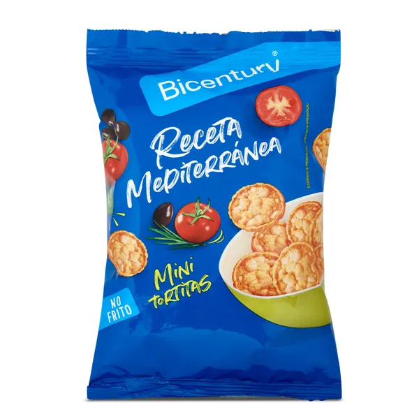 Tortitas de maíz receta mediterránea Bicentury caja 70 g 2