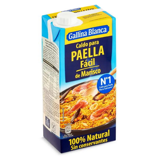 Caldo para paella de marisco Gallina Blanca brik 1 L