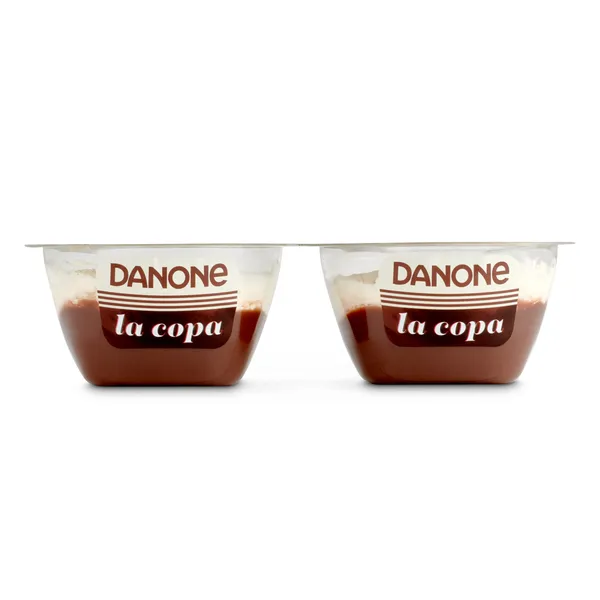 Copa de chocolate de nata Danone pack 2 x 110 g 2