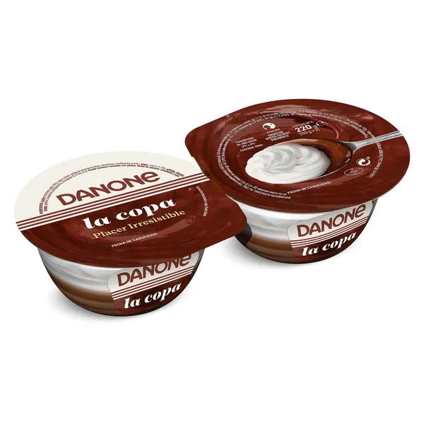Copa de chocolate de nata Danone pack 2 x 110 g 3