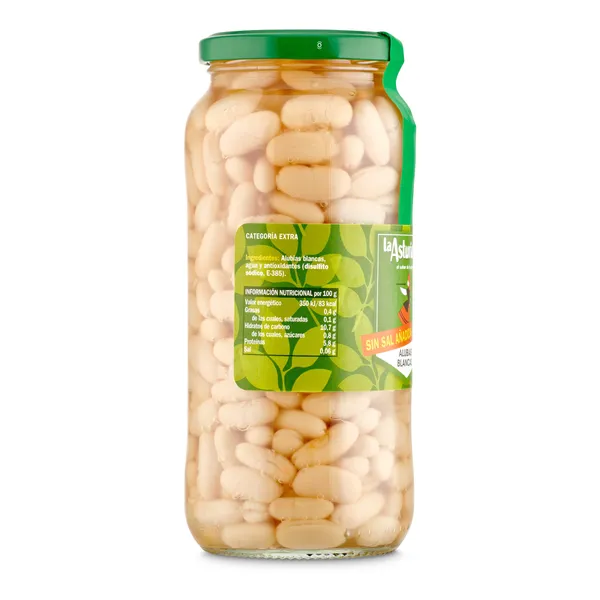 Alubias cocidas sin sal Legumbres La Asturiana frasco 400 g 3