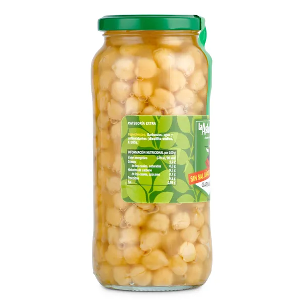 Garbanzos cocidos sin sal La Asturiana 400 g 3