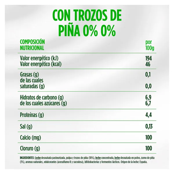 Bífidus con piña desnatado Activia pack 4 x 120 g 3