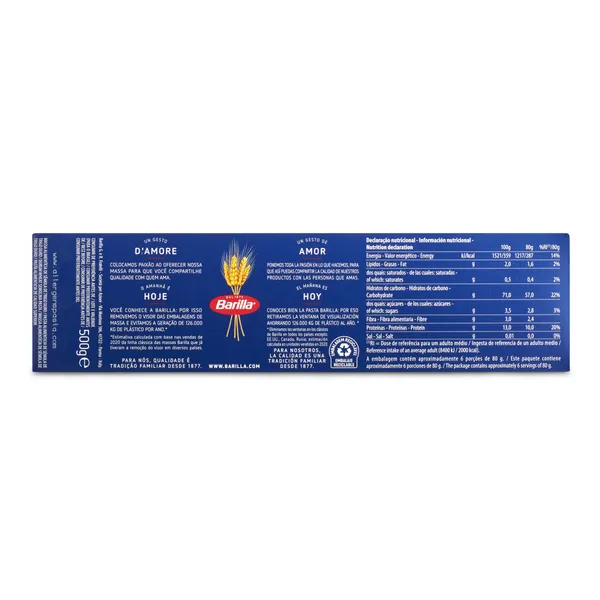 Espagueti N.º 5 Barilla 500 g 4