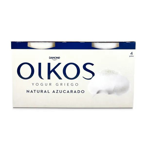 Yogur griego natural azucarado Oikos pack 4 x 110 g 2
