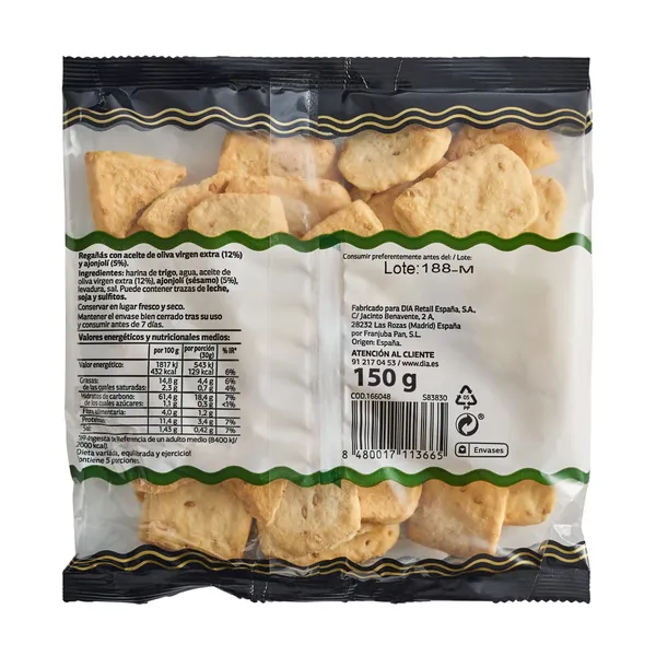 Regañás con aceite de oliva virgen extra El Molino de Dia 150 g 3