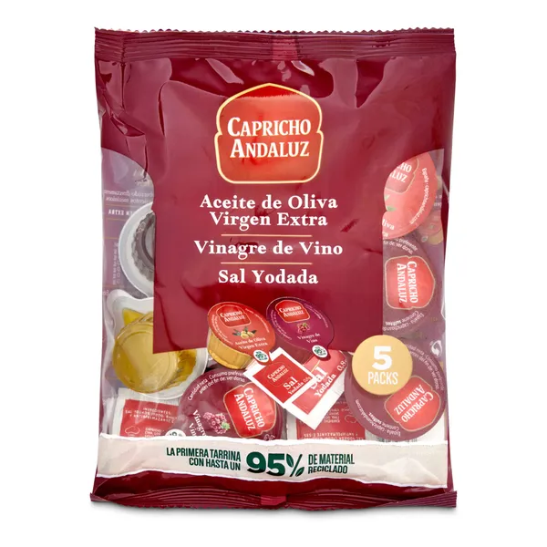 Set aliño aceite de oliva, vinagre y sal Capricho Andaluz 1 unidad 2