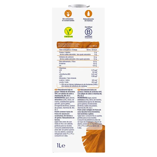 Bebida de almendras Alpro 1 L 4